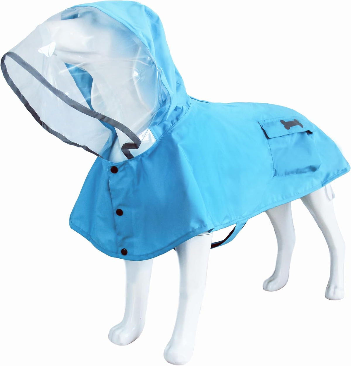 Dog Raincoat,Waterproof Rain Poncho with Hoodie, High Reflective Adjustable Pet Rain Jacket with Leash Hole for Small Medium and Large Dogs (Yellow Duck, X-Small)