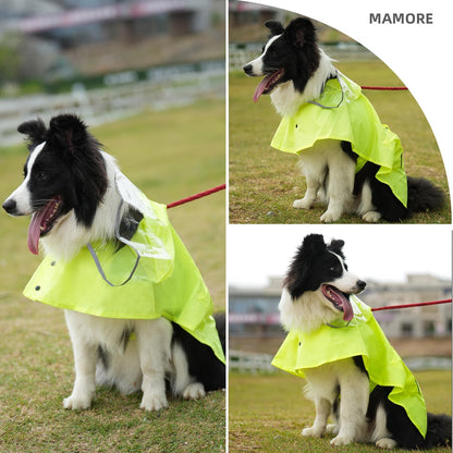 Dog Raincoat,Waterproof Rain Poncho with Hoodie, High Reflective Adjustable Pet Rain Jacket with Leash Hole for Small Medium and Large Dogs (Yellow Duck, X-Small)