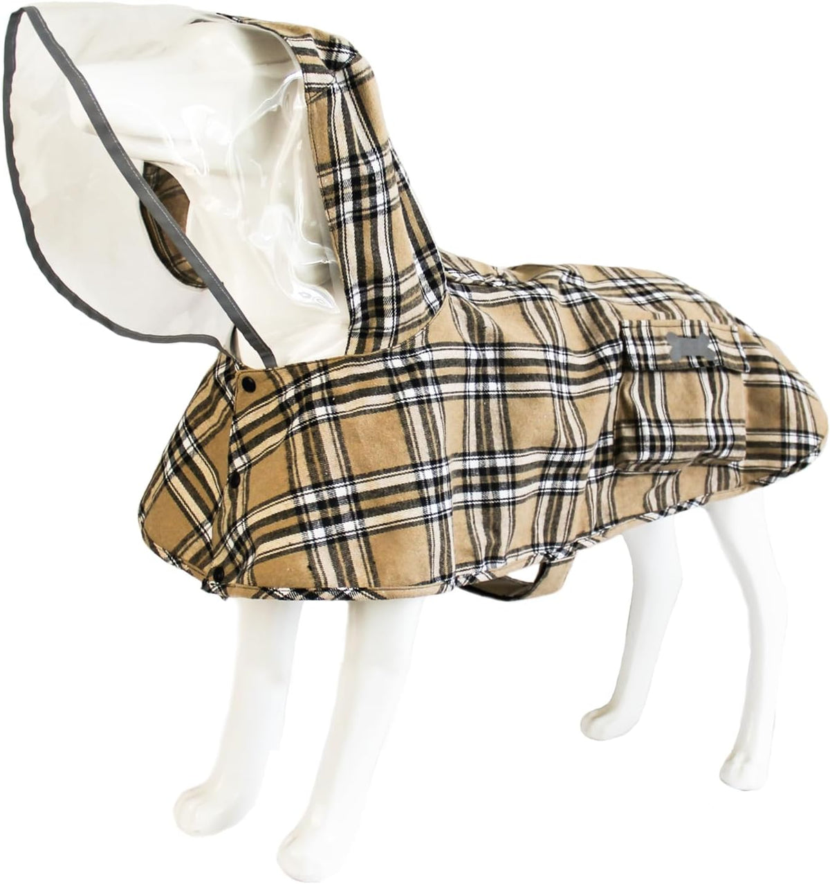 Dog Raincoat,Waterproof Rain Poncho with Hoodie, High Reflective Adjustable Pet Rain Jacket with Leash Hole for Small Medium and Large Dogs (Yellow Duck, X-Small)