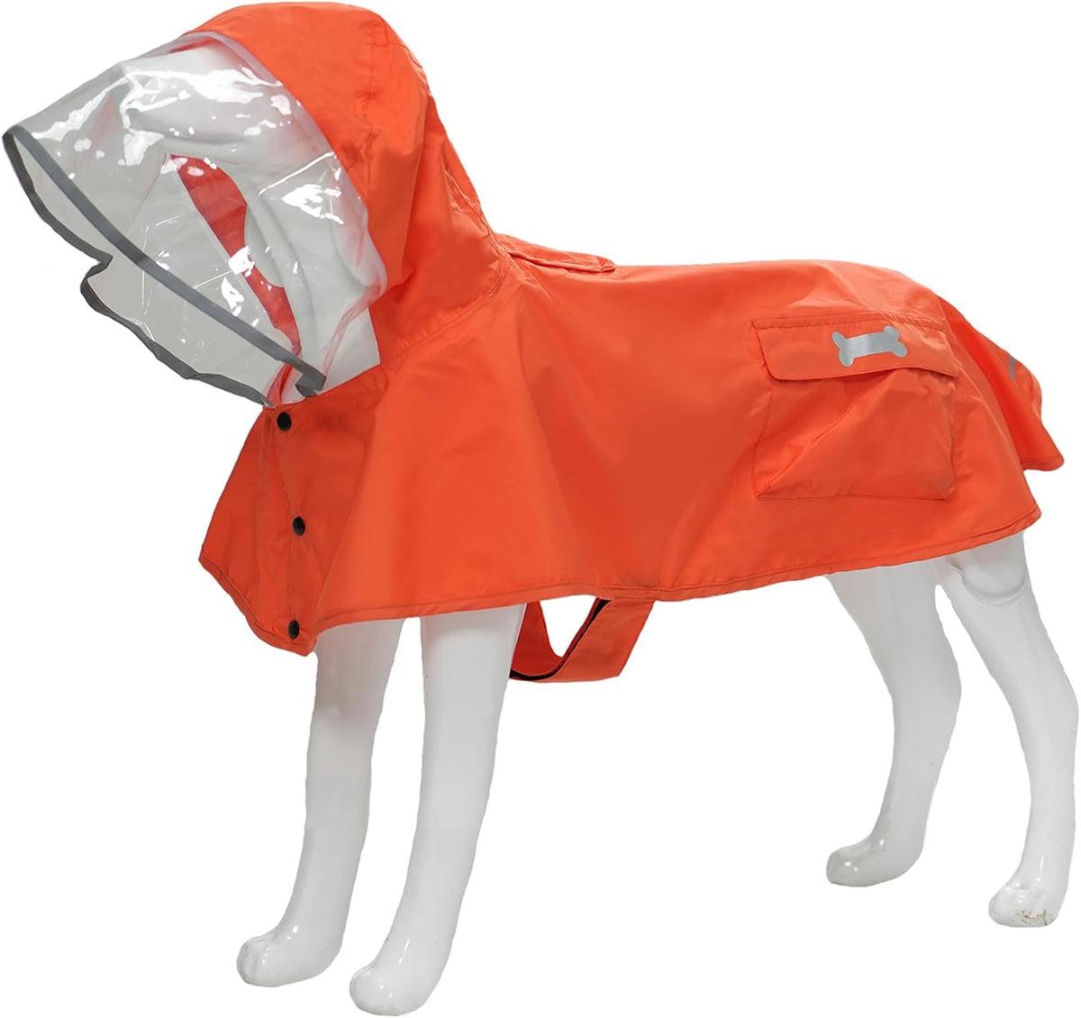 Dog Raincoat,Waterproof Rain Poncho with Hoodie, High Reflective Adjustable Pet Rain Jacket with Leash Hole for Small Medium and Large Dogs (Yellow Duck, X-Small)