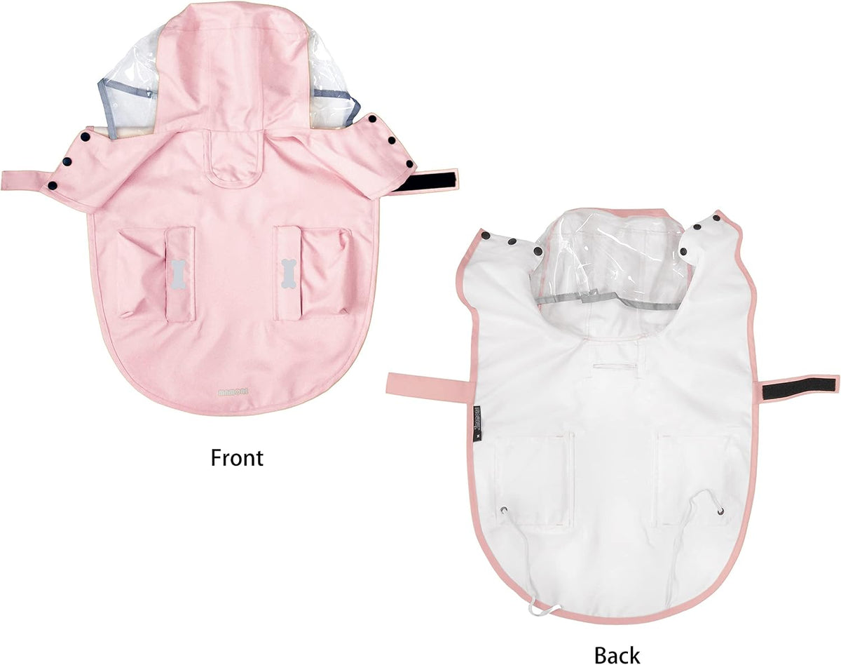 Dog Raincoat,Waterproof Rain Poncho with Hoodie, High Reflective Adjustable Pet Rain Jacket with Leash Hole for Small Medium and Large Dogs (Yellow Duck, X-Small)