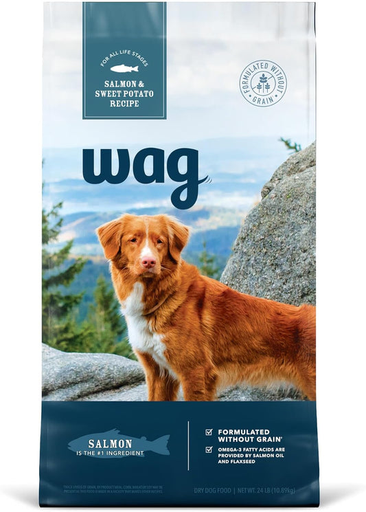 Amazon Brand - Dry Dog Food Salmon & Sweet Potato, Grain Free 24 lb Bag