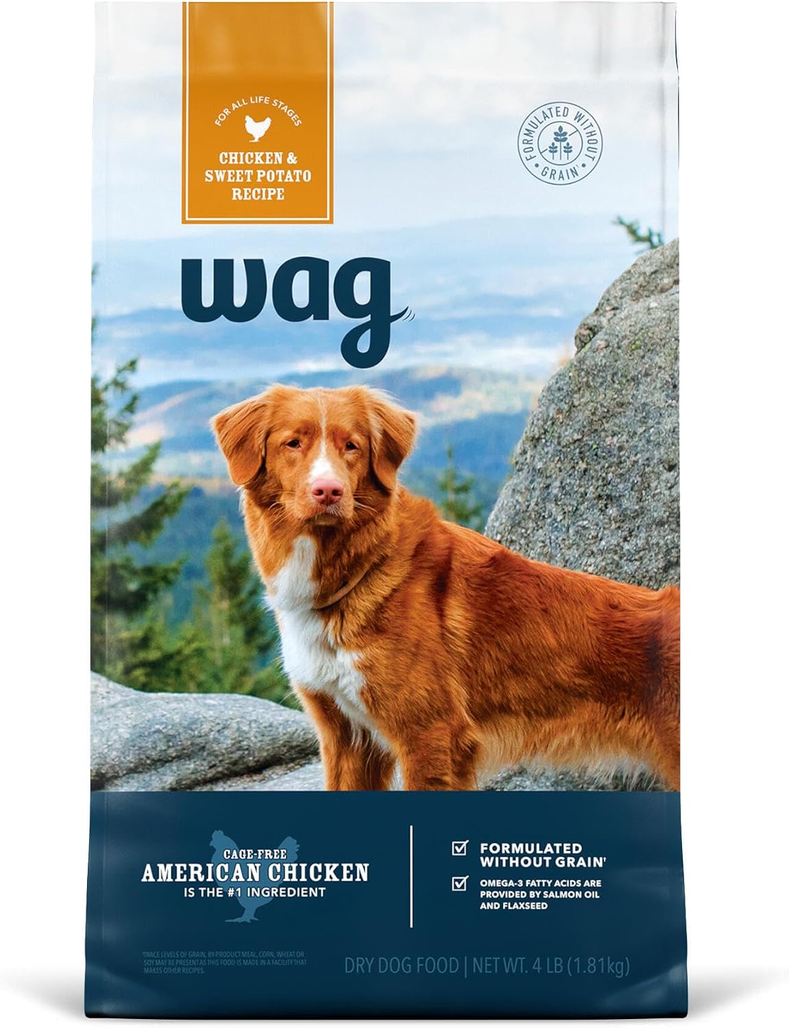 Amazon Brand - Dry Dog Food Salmon & Sweet Potato, Grain Free 24 lb Bag