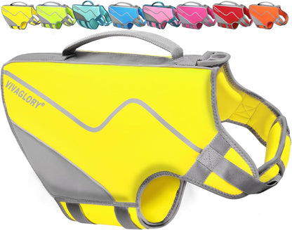 Dog Life Vest Neoprene Dog Swim Vest, XL, Cyra Blue