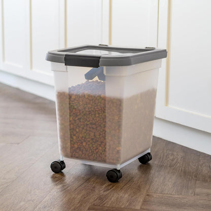 Dog Food Storage Container, Up to 50 lbs, Dark Gray, Made in USA