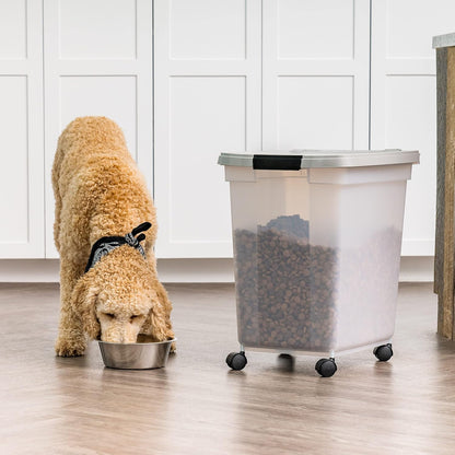 Dog Food Storage Container, Up to 50 lbs, Dark Gray, Made in USA
