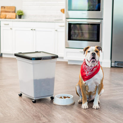Dog Food Storage Container, Up to 50 lbs, Dark Gray, Made in USA