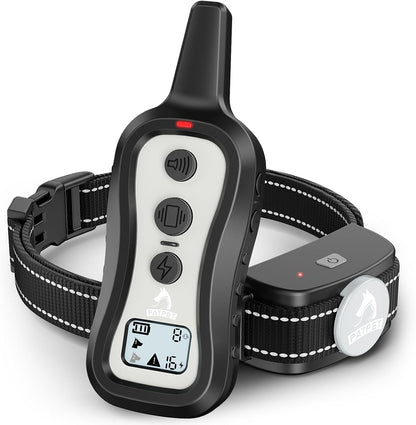 Dog Training Collar Shock Collar with Remote - 3 Training Modes, Beep, Vibration and Shock, Up to 1000 ft Remote Range, Rainproof for Small Medium Large Dogs
