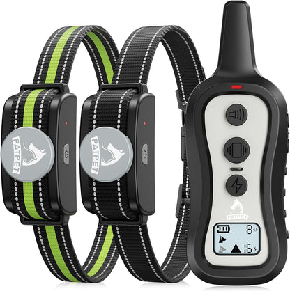 Dog Training Collar Shock Collar with Remote - 3 Training Modes, Beep, Vibration and Shock, Up to 1000 ft Remote Range, Rainproof for Small Medium Large Dogs