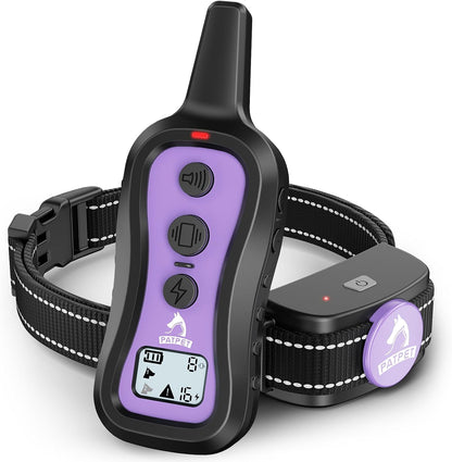 Dog Training Collar Shock Collar with Remote - 3 Training Modes, Beep, Vibration and Shock, Up to 1000 ft Remote Range, Rainproof for Small Medium Large Dogs