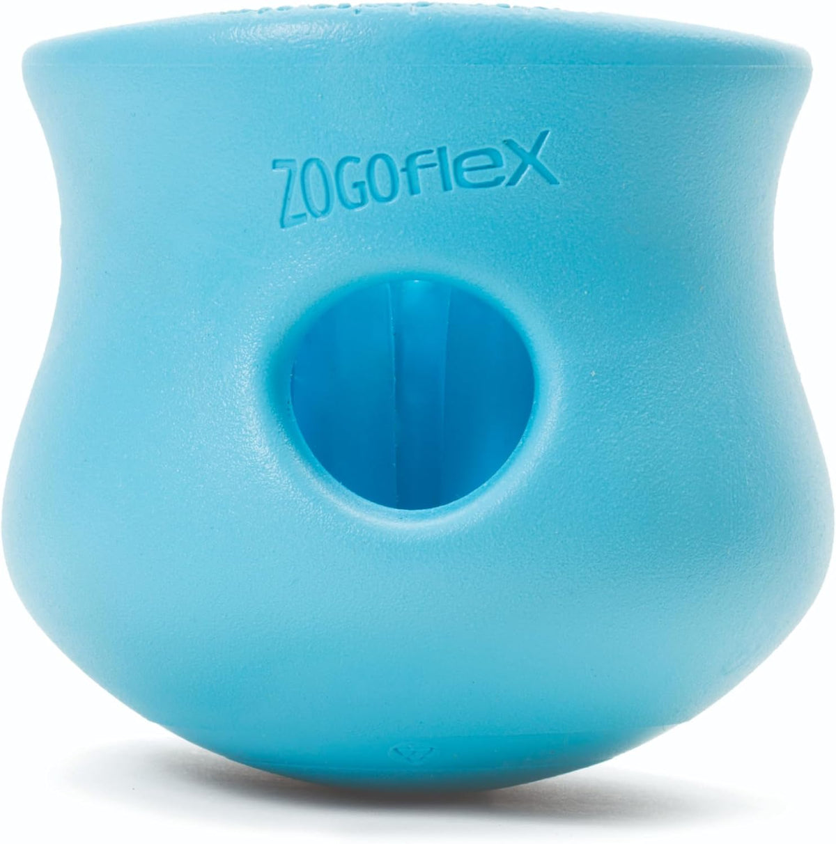Zogoflex Toppl Interactive Treat Dispensing Puzzle Dog Toy for Mental Stimulation & Enrichment-Holds Kibble & Treats-Lickable, Freezable & Dishwasher Safe-Made in USA-Small-Granny Smith Green