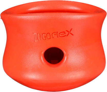 Zogoflex Toppl Interactive Treat Dispensing Puzzle Dog Toy for Mental Stimulation & Enrichment-Holds Kibble & Treats-Lickable, Freezable & Dishwasher Safe-Made in USA-Small-Granny Smith Green