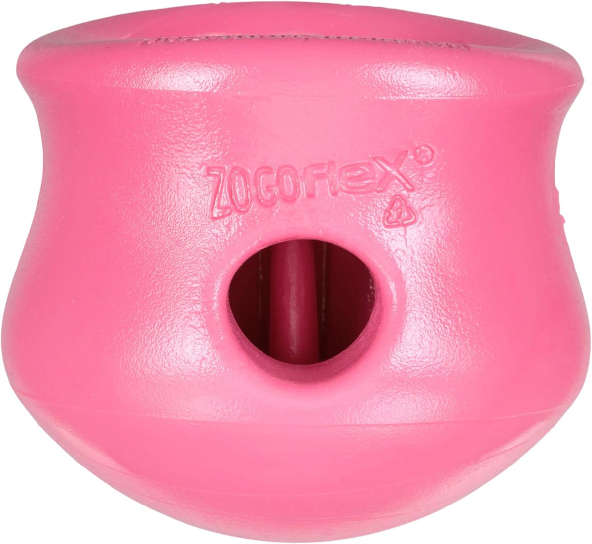 Zogoflex Toppl Interactive Treat Dispensing Puzzle Dog Toy for Mental Stimulation & Enrichment-Holds Kibble & Treats-Lickable, Freezable & Dishwasher Safe-Made in USA-Small-Granny Smith Green