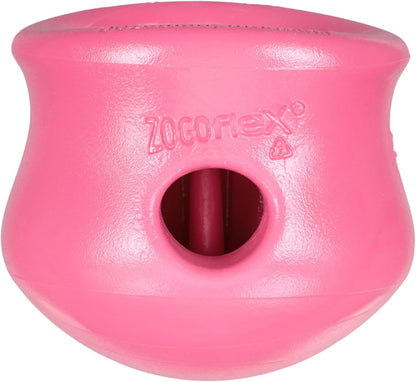 Zogoflex Toppl Interactive Treat Dispensing Puzzle Dog Toy for Mental Stimulation & Enrichment-Holds Kibble & Treats-Lickable, Freezable & Dishwasher Safe-Made in USA-Small-Granny Smith Green