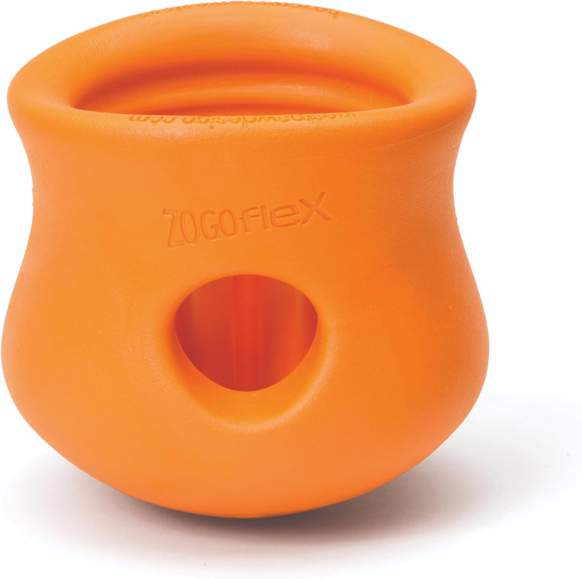 Zogoflex Toppl Interactive Treat Dispensing Puzzle Dog Toy for Mental Stimulation & Enrichment-Holds Kibble & Treats-Lickable, Freezable & Dishwasher Safe-Made in USA-Small-Granny Smith Green