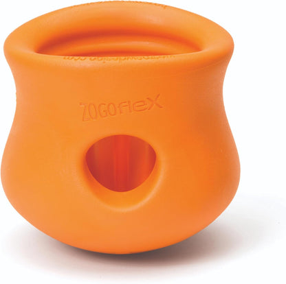 Zogoflex Toppl Interactive Treat Dispensing Puzzle Dog Toy for Mental Stimulation & Enrichment-Holds Kibble & Treats-Lickable, Freezable & Dishwasher Safe-Made in USA-Small-Granny Smith Green