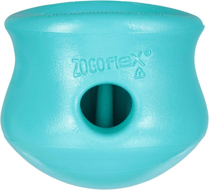 Zogoflex Toppl Interactive Treat Dispensing Puzzle Dog Toy for Mental Stimulation & Enrichment-Holds Kibble & Treats-Lickable, Freezable & Dishwasher Safe-Made in USA-Small-Granny Smith Green