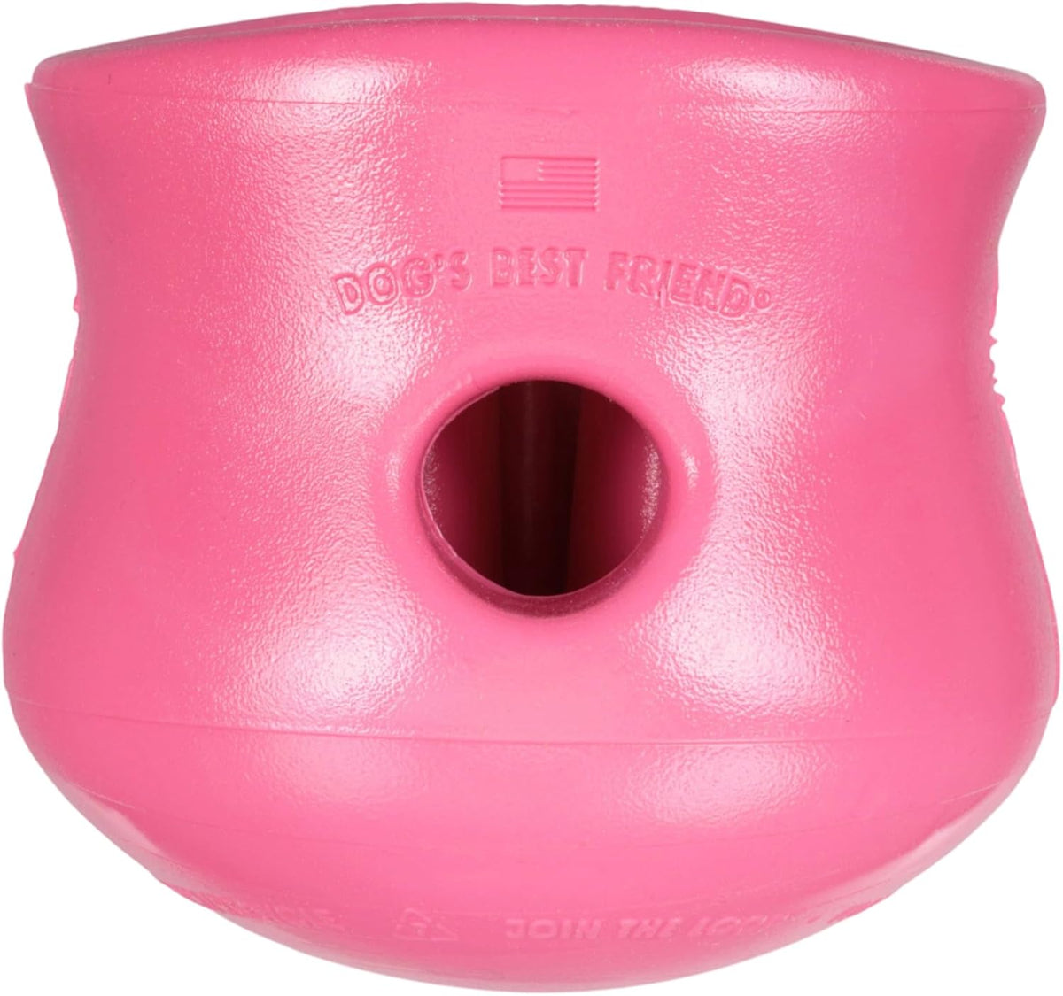 Zogoflex Toppl Interactive Treat Dispensing Puzzle Dog Toy for Mental Stimulation & Enrichment-Holds Kibble & Treats-Lickable, Freezable & Dishwasher Safe-Made in USA-Small-Granny Smith Green