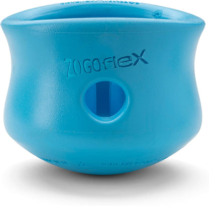 Zogoflex Toppl Interactive Treat Dispensing Puzzle Dog Toy for Mental Stimulation & Enrichment-Holds Kibble & Treats-Lickable, Freezable & Dishwasher Safe-Made in USA-Small-Granny Smith Green