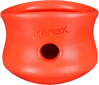 Zogoflex Toppl Interactive Treat Dispensing Puzzle Dog Toy for Mental Stimulation & Enrichment-Holds Kibble & Treats-Lickable, Freezable & Dishwasher Safe-Made in USA-Small-Granny Smith Green