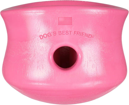 Zogoflex Toppl Interactive Treat Dispensing Puzzle Dog Toy for Mental Stimulation & Enrichment-Holds Kibble & Treats-Lickable, Freezable & Dishwasher Safe-Made in USA-Small-Granny Smith Green