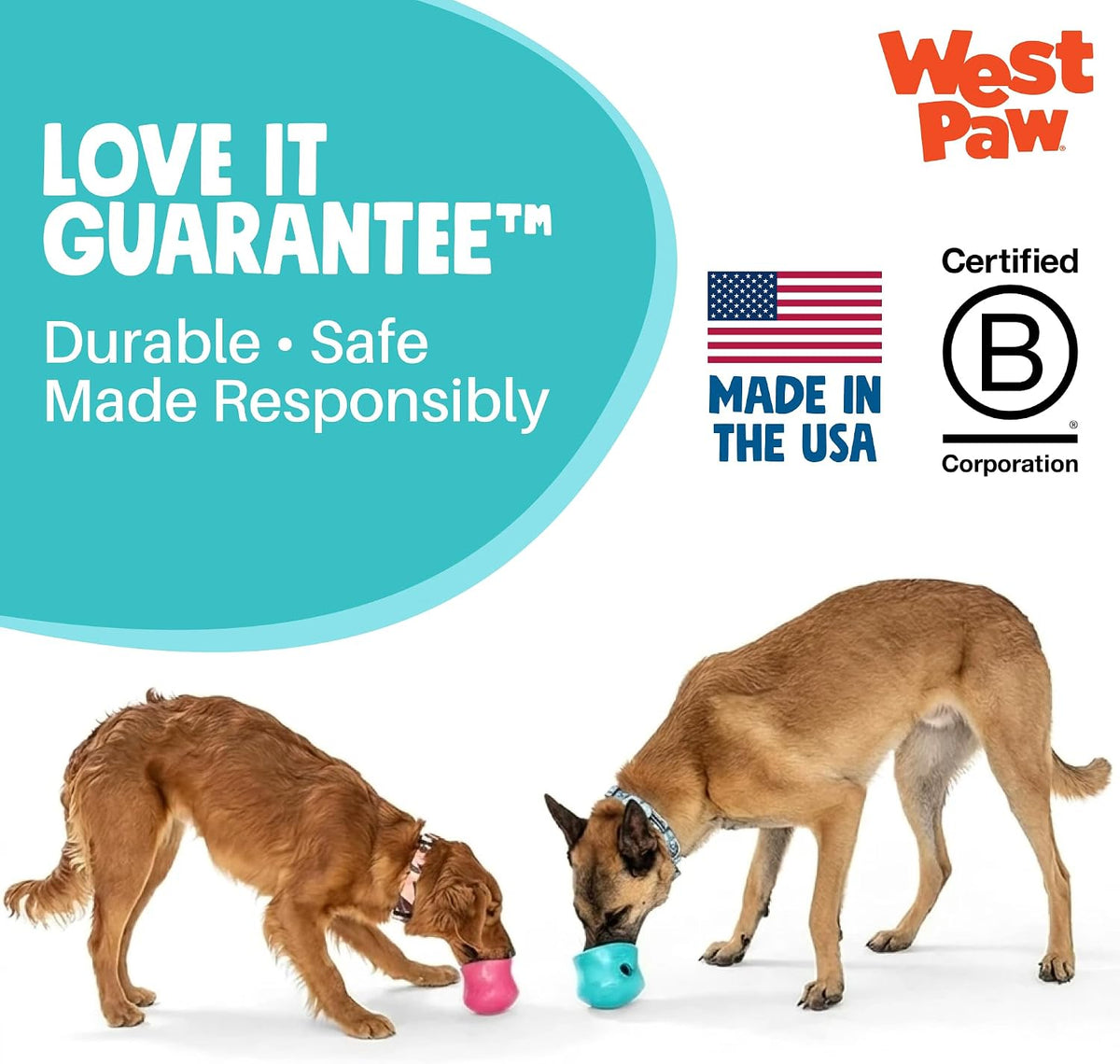 Zogoflex Toppl Interactive Treat Dispensing Puzzle Dog Toy for Mental Stimulation & Enrichment-Holds Kibble & Treats-Lickable, Freezable & Dishwasher Safe-Made in USA-Small-Granny Smith Green