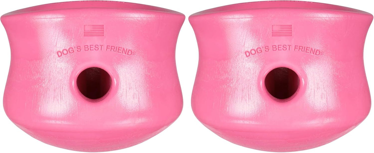 Zogoflex Toppl Interactive Treat Dispensing Puzzle Dog Toy for Mental Stimulation & Enrichment-Holds Kibble & Treats-Lickable, Freezable & Dishwasher Safe-Made in USA-Small-Granny Smith Green