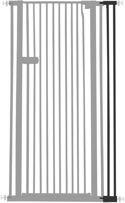 Extra Tall Cat Gate 55.12" High 26.18"-29.91" Wide Pet Gate Black | Dog Gate for Doorway Hallway Stairs Pressure Mounted Extra Wide 1.37" Gap No Drilling Auto-Close One-Handed Operation