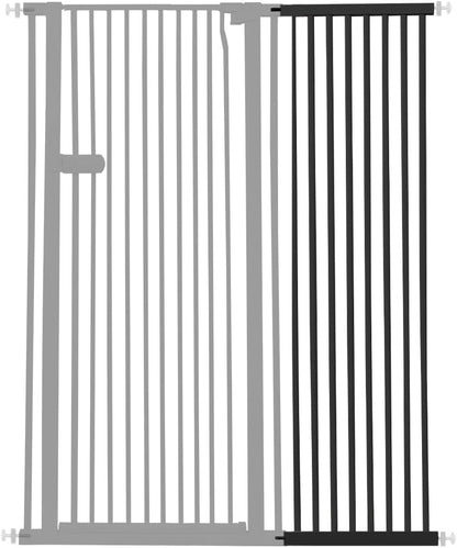 Extra Tall Cat Gate 55.12" High 26.18"-29.91" Wide Pet Gate Black | Dog Gate for Doorway Hallway Stairs Pressure Mounted Extra Wide 1.37" Gap No Drilling Auto-Close One-Handed Operation