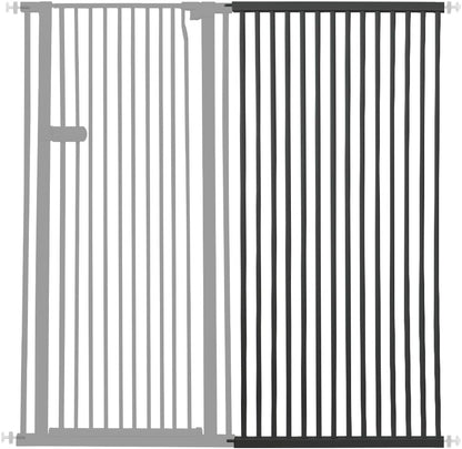 Extra Tall Cat Gate 55.12" High 26.18"-29.91" Wide Pet Gate Black | Dog Gate for Doorway Hallway Stairs Pressure Mounted Extra Wide 1.37" Gap No Drilling Auto-Close One-Handed Operation