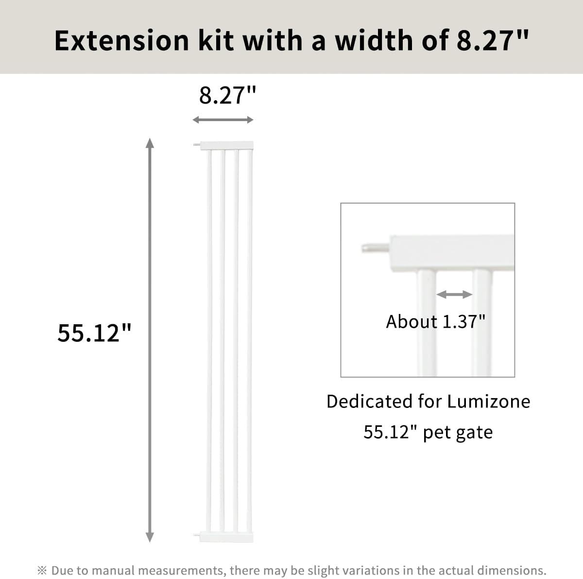 Extra Tall Cat Gate 55.12" High 26.18"-29.91" Wide Pet Gate Black | Dog Gate for Doorway Hallway Stairs Pressure Mounted Extra Wide 1.37" Gap No Drilling Auto-Close One-Handed Operation