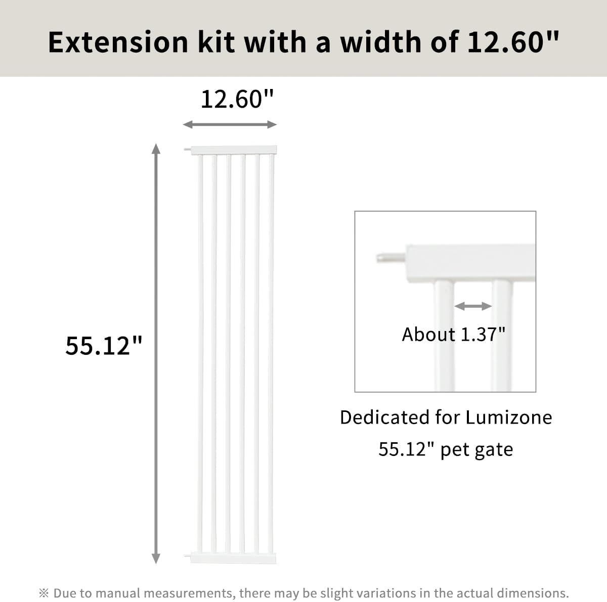 Extra Tall Cat Gate 55.12" High 26.18"-29.91" Wide Pet Gate Black | Dog Gate for Doorway Hallway Stairs Pressure Mounted Extra Wide 1.37" Gap No Drilling Auto-Close One-Handed Operation