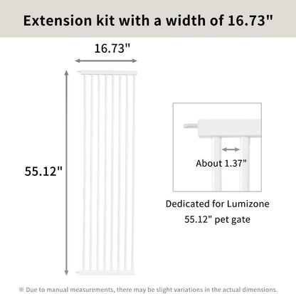 Extra Tall Cat Gate 55.12" High 26.18"-29.91" Wide Pet Gate Black | Dog Gate for Doorway Hallway Stairs Pressure Mounted Extra Wide 1.37" Gap No Drilling Auto-Close One-Handed Operation