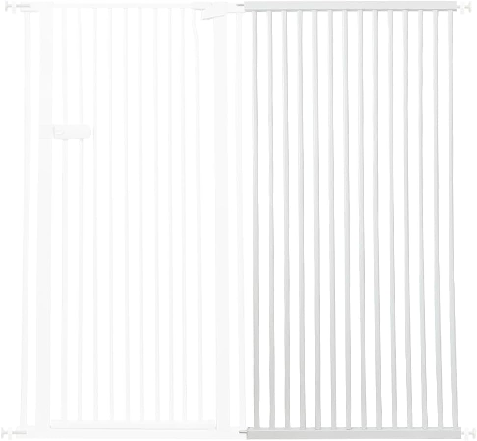 Extra Tall Cat Gate 55.12" High 26.18"-29.91" Wide Pet Gate Black | Dog Gate for Doorway Hallway Stairs Pressure Mounted Extra Wide 1.37" Gap No Drilling Auto-Close One-Handed Operation