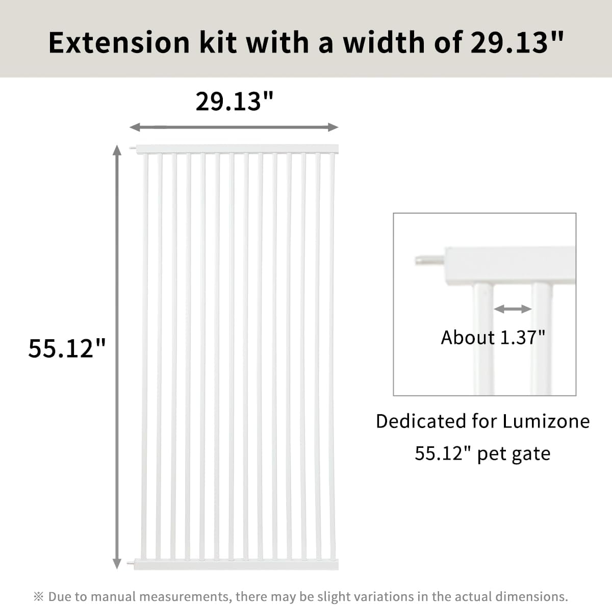 Extra Tall Cat Gate 55.12" High 26.18"-29.91" Wide Pet Gate Black | Dog Gate for Doorway Hallway Stairs Pressure Mounted Extra Wide 1.37" Gap No Drilling Auto-Close One-Handed Operation