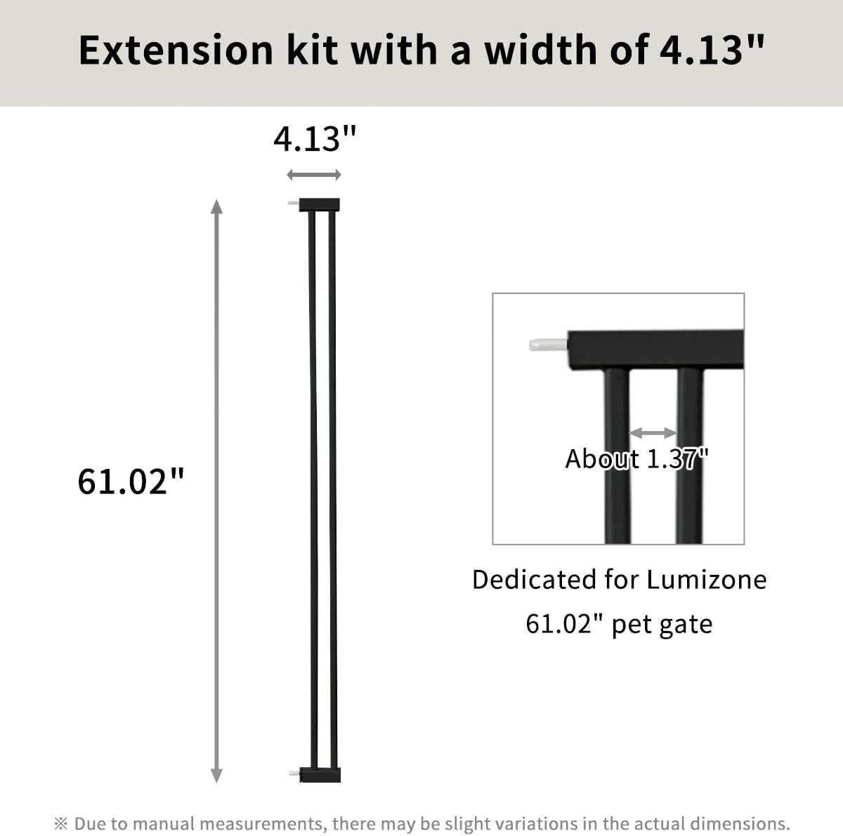 Extra Tall Cat Gate 55.12" High 26.18"-29.91" Wide Pet Gate Black | Dog Gate for Doorway Hallway Stairs Pressure Mounted Extra Wide 1.37" Gap No Drilling Auto-Close One-Handed Operation