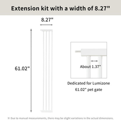 Extra Tall Cat Gate 55.12" High 26.18"-29.91" Wide Pet Gate Black | Dog Gate for Doorway Hallway Stairs Pressure Mounted Extra Wide 1.37" Gap No Drilling Auto-Close One-Handed Operation