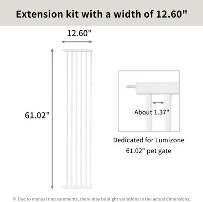 Extra Tall Cat Gate 55.12" High 26.18"-29.91" Wide Pet Gate Black | Dog Gate for Doorway Hallway Stairs Pressure Mounted Extra Wide 1.37" Gap No Drilling Auto-Close One-Handed Operation