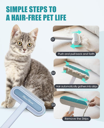Pet Hair Removal Brush for Couch, Durable, Reusable, Washable Lint Cleaner for Dog and Cat Hair, Gentle on Furniture, Effective on Carpets, Clothing, Bedding-Basic