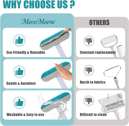 Pet Hair Removal Brush for Couch, Durable, Reusable, Washable Lint Cleaner for Dog and Cat Hair, Gentle on Furniture, Effective on Carpets, Clothing, Bedding-Basic