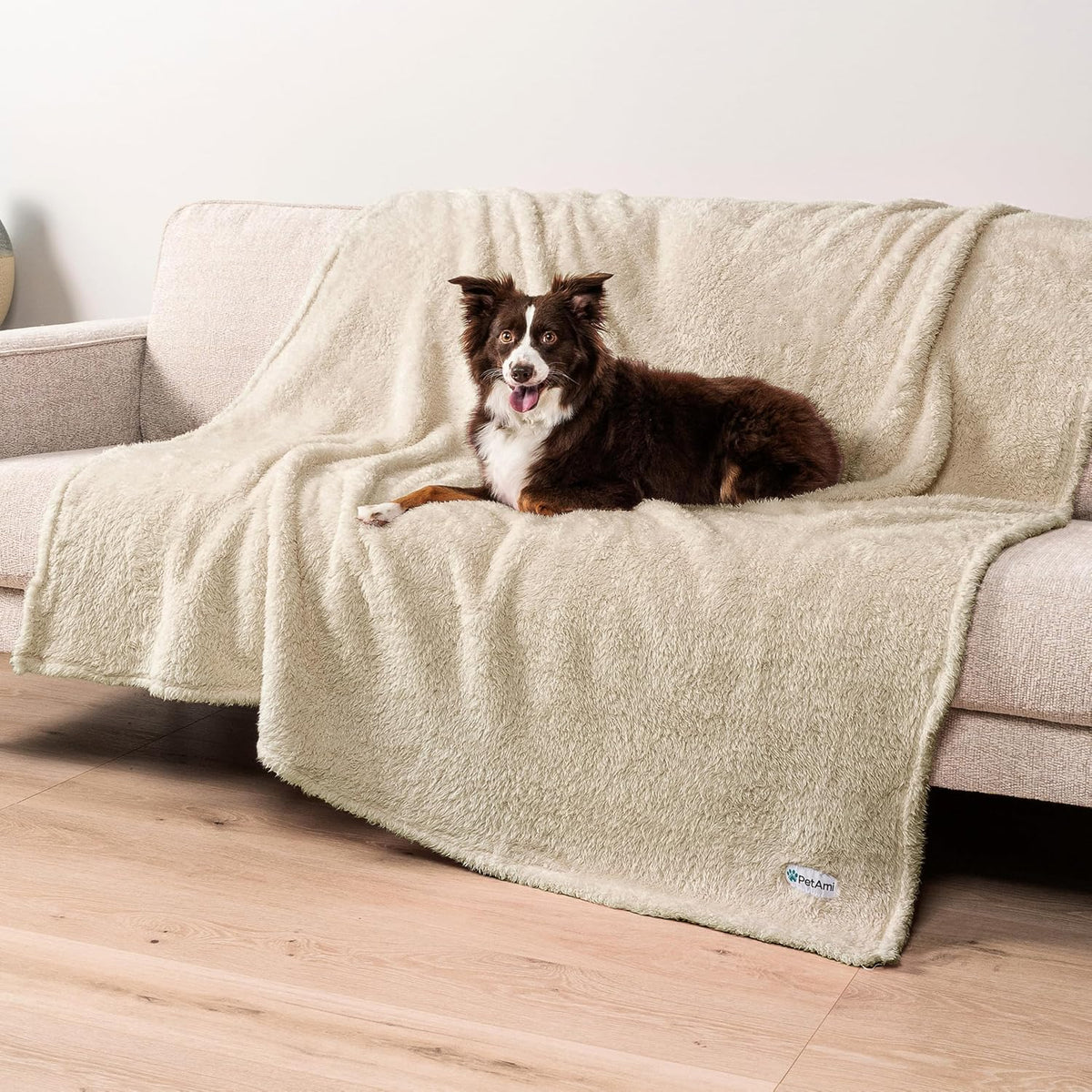 Fluffy Sherpa Waterproof Dog Blanket for Small Pet Cat, 24x32 Blue | Soft & Warm & Washable; Leafproof Couch Sofa Protector for Small Medium Large Pet; Pee Proof Cover for Crate Kennel Car Seat