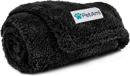 Fluffy Sherpa Waterproof Dog Blanket for Small Pet Cat, 24x32 Blue | Soft & Warm & Washable; Leafproof Couch Sofa Protector for Small Medium Large Pet; Pee Proof Cover for Crate Kennel Car Seat