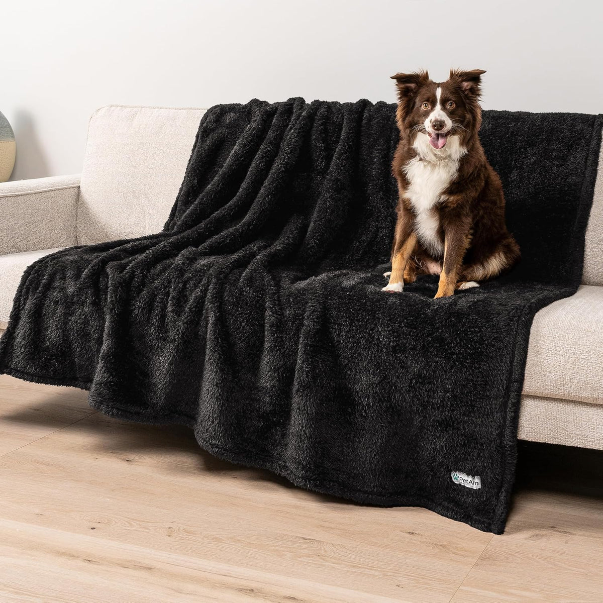 Fluffy Sherpa Waterproof Dog Blanket for Small Pet Cat, 24x32 Blue | Soft & Warm & Washable; Leafproof Couch Sofa Protector for Small Medium Large Pet; Pee Proof Cover for Crate Kennel Car Seat