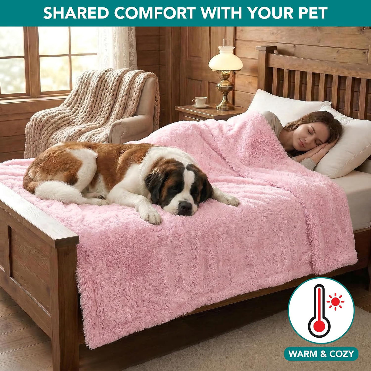 Fluffy Sherpa Waterproof Dog Blanket for Small Pet Cat, 24x32 Blue | Soft & Warm & Washable; Leafproof Couch Sofa Protector for Small Medium Large Pet; Pee Proof Cover for Crate Kennel Car Seat
