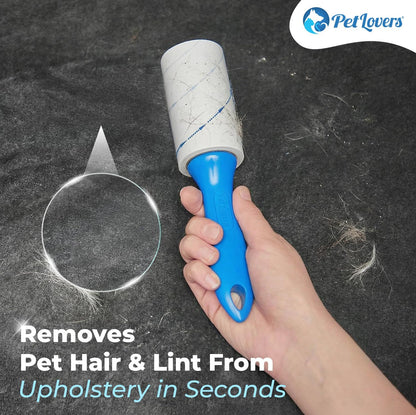 PetLovers Extra Sticky Lint Roller Mega Value Set 900 Sheets for Pet Hair Removal and Clothes, Dog and Cat Lint Remover, 10 Pack