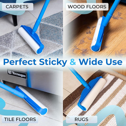 PetLovers Extra Sticky Lint Roller Mega Value Set 900 Sheets for Pet Hair Removal and Clothes, Dog and Cat Lint Remover, 10 Pack