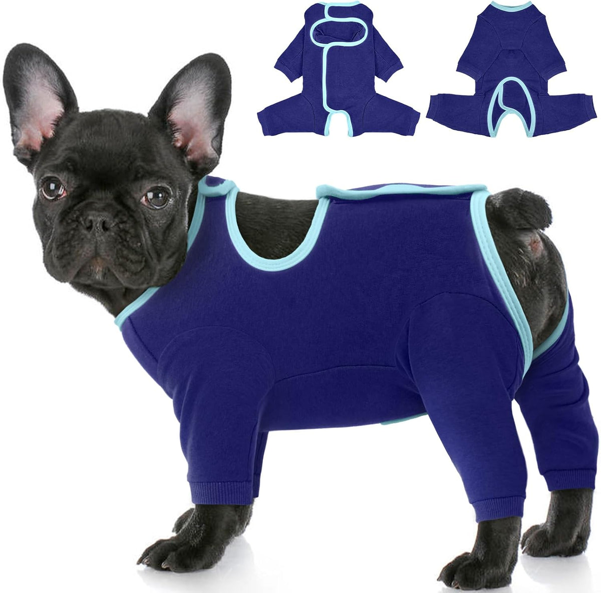 Dog Surgery Recovery Suit, Long Sleeve Post Surgery Dog Onesie for Wound Protection, E-Collar Alternative Anti-Licking & Shedding Control, Soft Surgical Body Suit for Small Medium Large Dogs