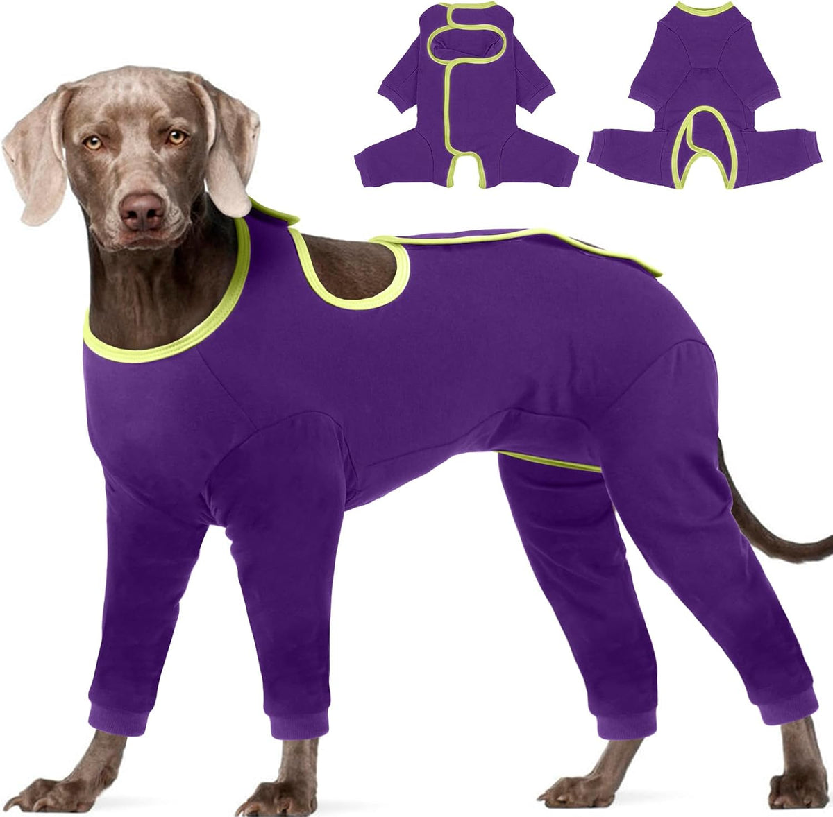 Dog Surgery Recovery Suit, Long Sleeve Post Surgery Dog Onesie for Wound Protection, E-Collar Alternative Anti-Licking & Shedding Control, Soft Surgical Body Suit for Small Medium Large Dogs