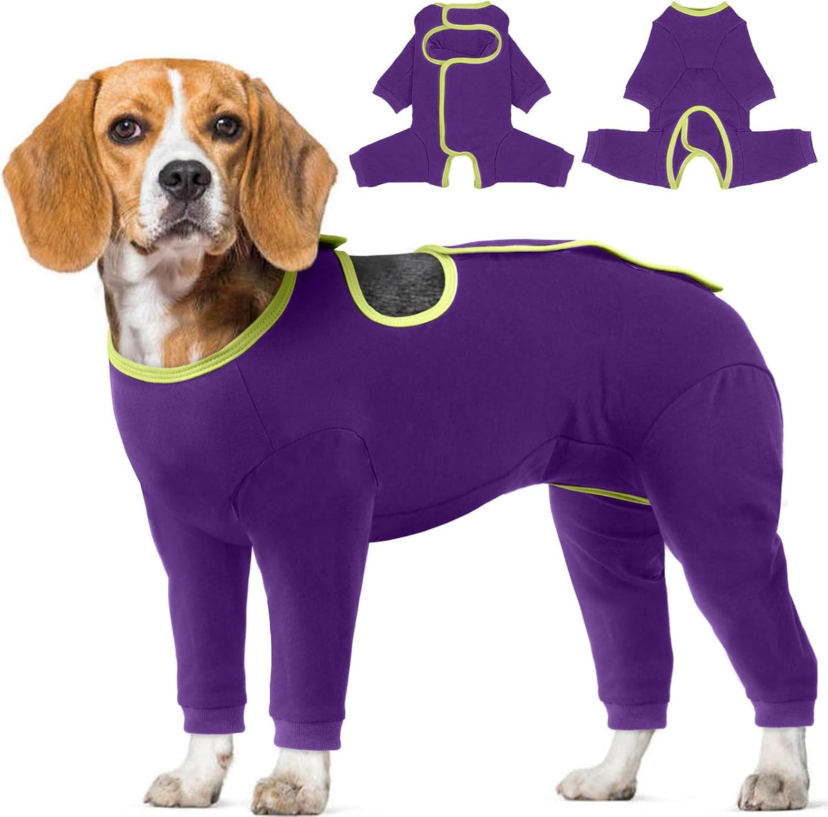 Dog Surgery Recovery Suit, Long Sleeve Post Surgery Dog Onesie for Wound Protection, E-Collar Alternative Anti-Licking & Shedding Control, Soft Surgical Body Suit for Small Medium Large Dogs