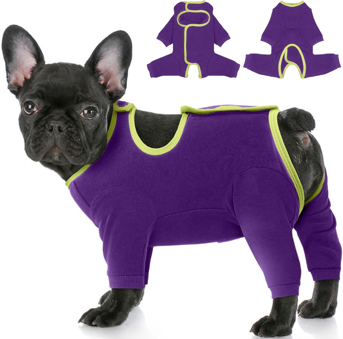 Dog Surgery Recovery Suit, Long Sleeve Post Surgery Dog Onesie for Wound Protection, E-Collar Alternative Anti-Licking & Shedding Control, Soft Surgical Body Suit for Small Medium Large Dogs